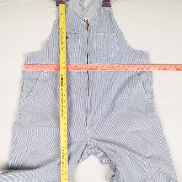 BIG BILL Hickory Stripe Overalls Men's 48 Reg Painter Railroad Bib - Picture 11 of 13